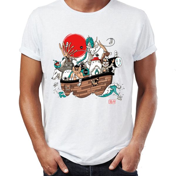 

men's t shirt studio ghibli totoro miyazaki's ark artsy awesome artwork printed tee
