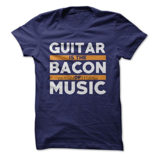 

guitar is the bacon of music - funny t-shirt - made on demand in usa
