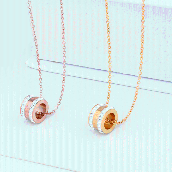 

stainless steel vintage crystal chain chocker necklaces & pendants necklace accessories bijoux jewellery zircon necklace, Silver