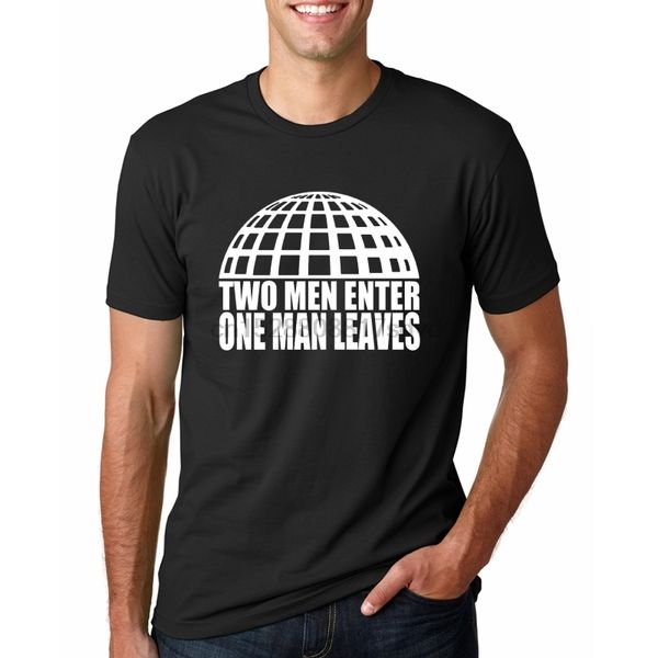 

funny thunderdome mens t-shirt homme thunderdome hardcore t shirt men two men enter one man leaves tshirt custom group team tee