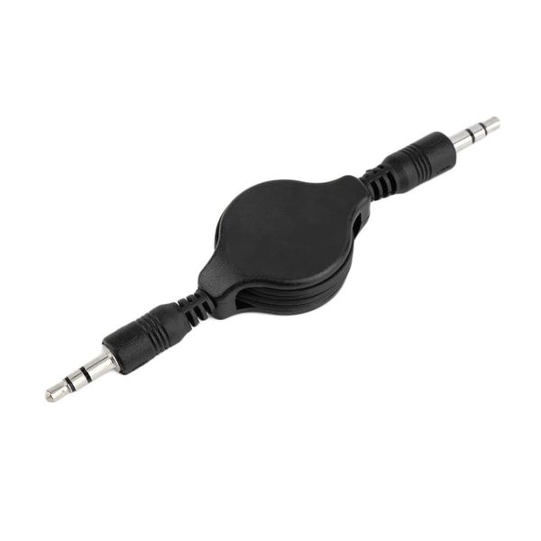 

3.5mm male to male aux auxiliary retractable stereo jack audio cable cord fordable for car mp3 mp4 smartphone speakers wholesale