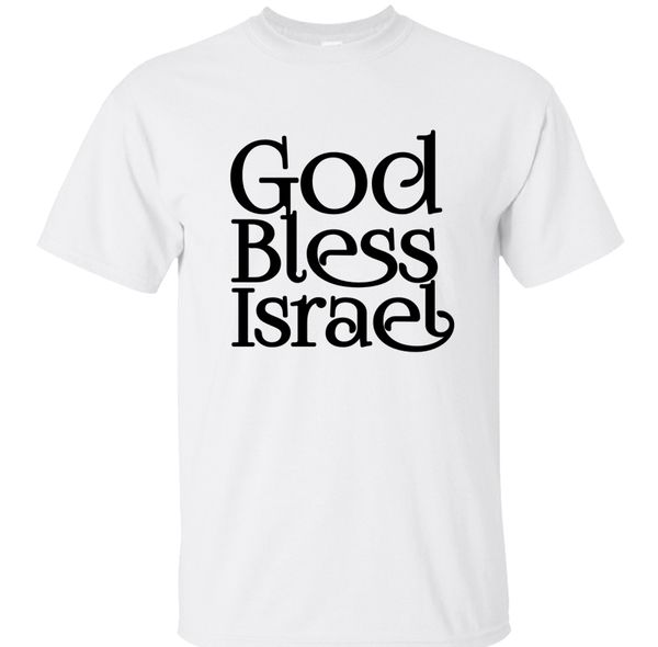

god bless israel t-shirt man t shirt for men men's tshirt costume summer short sleeve big sizes design