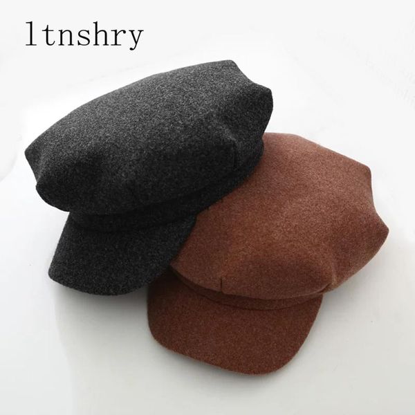 

2020 new autumn berets octagonal hats for women flat baseball cap ladies solid caps women casual hat gorra mujer, Blue;gray