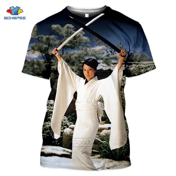 

summer kill bill horror crime movie homme 3d print shirts horror anime oversized men clothing