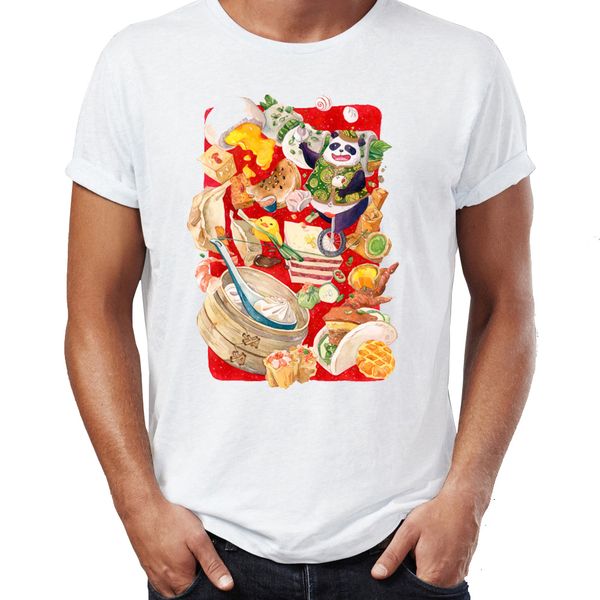 

men's t shirt panda dim sum circus funny artsy tee