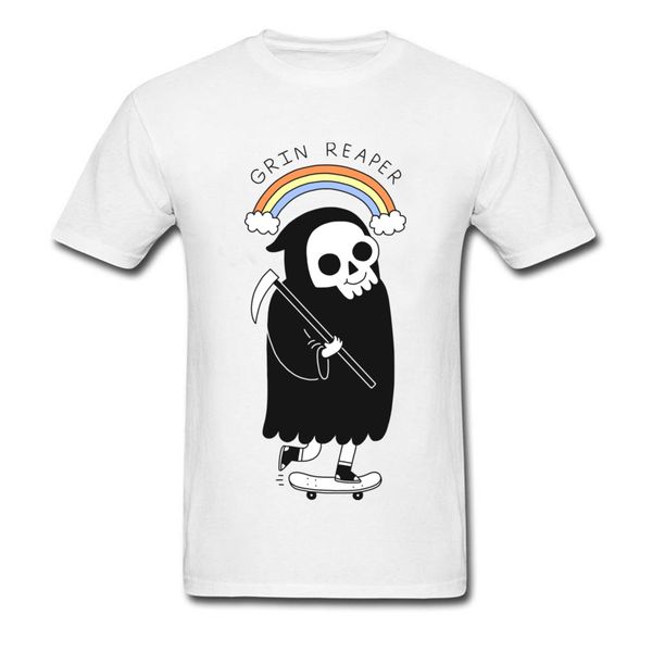 

grin reaper 100% cotton tshirt for short sleeve birthday & tees special father day o neck tee shirts gift