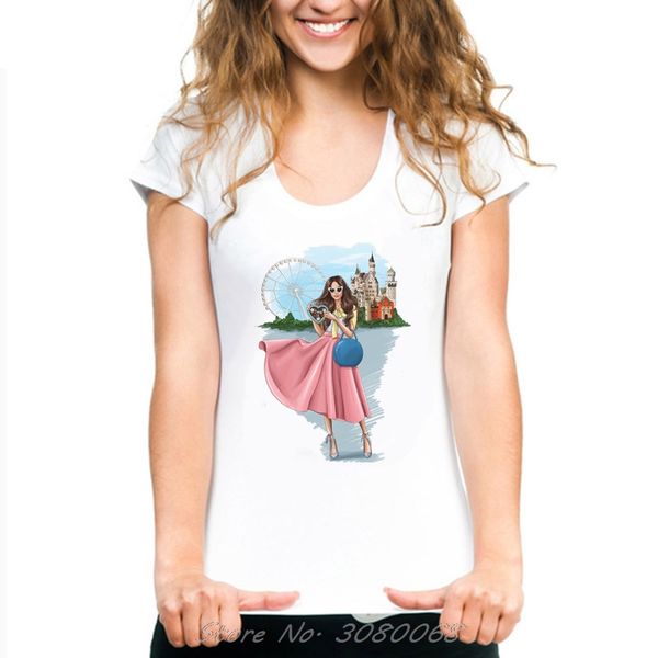 

dreamworld female t-shirt white t-shirt for women harajuku streetwear camisa femenina new arrival korean fashion clothing