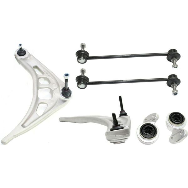 

control arm sway bar link bushing front lower kit set of 6 for bmw 3 series e46