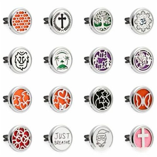 

alloy perfume bottle locket clip automobile interior trim essential oil diffuser carving hollowing out incense boxes 7 2bs l1