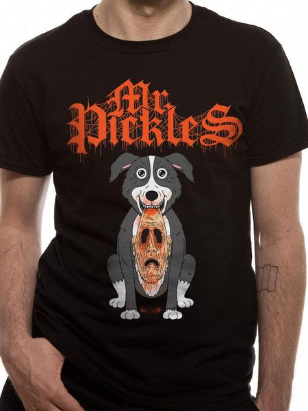 

mr pickles face mask swim licensed black mens t-shirt