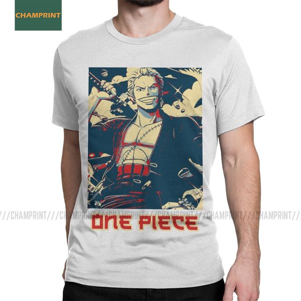 

one piece men's t shirts luffy zoro japan anime boa hancock pirates leisure tees short sleeve o neck t-shirt cotton adult