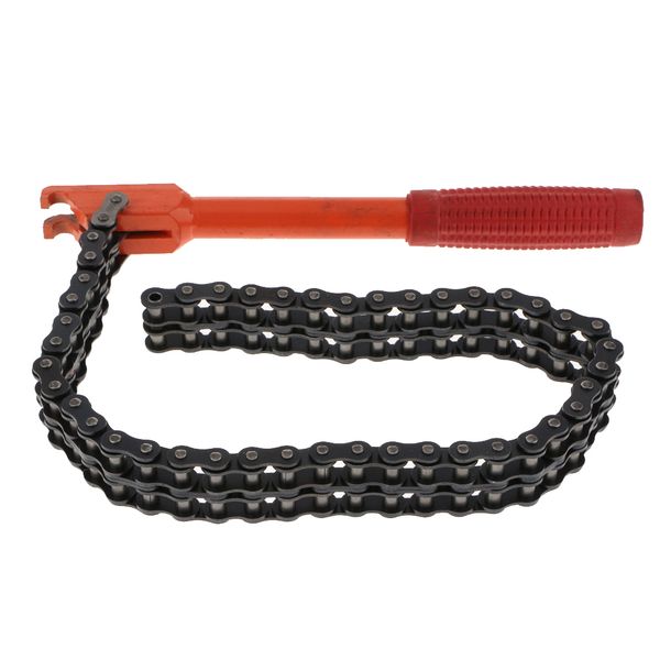 

adjustable auto engine oil filter chain wrench spanner remover equitment 10