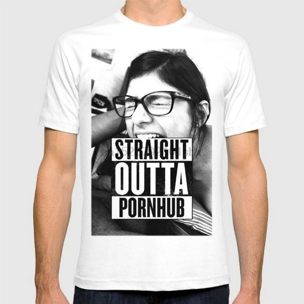 

mia khalifa straight outta новая мода мужские футболки хлопок футболки человек ткань гордость существо футболках