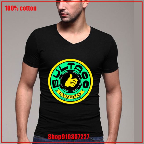 

bultaco pursang t-shirt vectorized v-neck soft summer casual fashion t shirt vintage tshirt 100% cotton cartoon simple