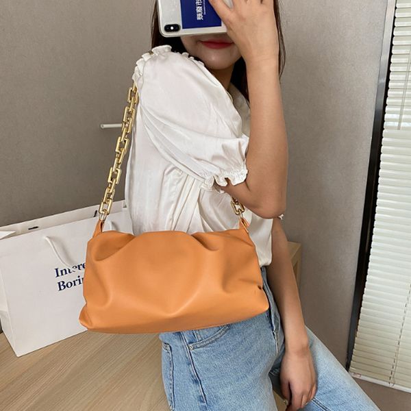 

brand fashion luxurious chain designer women's handbag trend small pu leather crossbody bags women's designer chain shoulder bag 2
