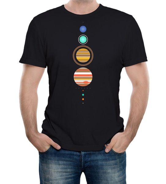 

solar system t-shirt - funny t shirt space astronomy fashion retro planets cool retro o neck tee shirt