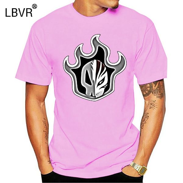 

new bleach anime cartoon series hollow logo men's white t-shirt size s to 3xl brand clothing tee shirt