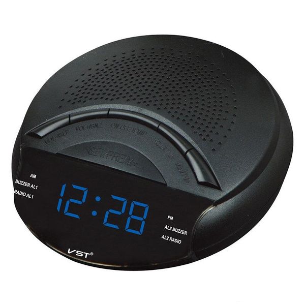 

mini fm/am dual band radio receiver with clock function portable led display sleep snooze multifunction radio receiver speaker