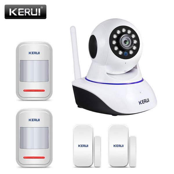 

kerui 1080p hd ip camera home security indoor wireless wifi surveillance night vision infrared sensor door magnetic induction