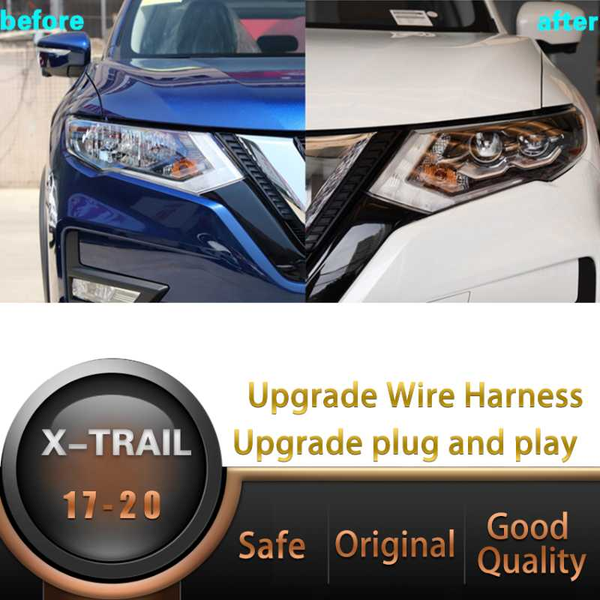 

yck car headlight modification upgrade transfer wire harness headlamp modify for 2020-2020 x-trail car accessories