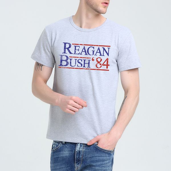 

inp reagan bush reagan eighties short sleeve t-shirt lycra cotton men t shirt new diy style