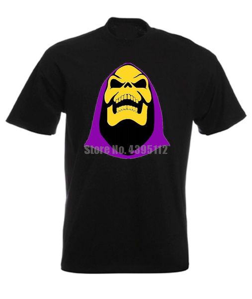 

skeletor he man masters of the universe 80's cartoon men t shirt hip hop clothing tshirt girl t shirts black of white