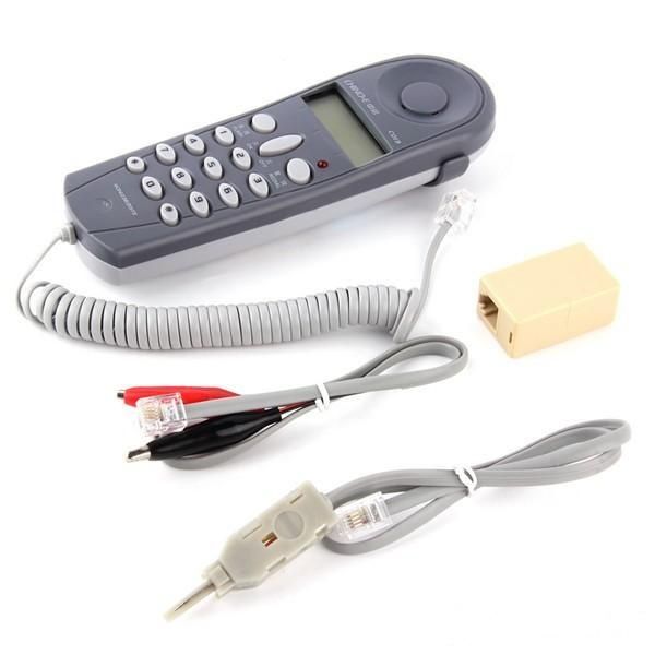 

chino-e c019 telephone phone line checking network cable tester butt test tester lineman tool cable check set machine wired wholesale