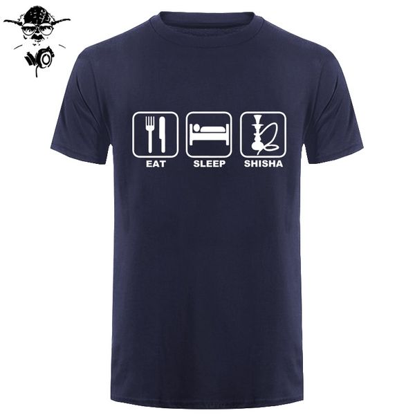 

eat sleep men's t shirt funny humour birthday gift hookah nargile print t shirt mens short sleeve tshirt