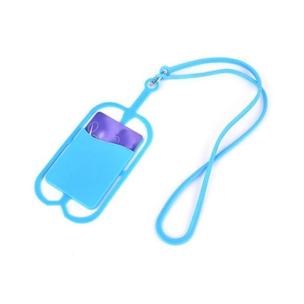 

new silicone mobile phone lanyard universal mobile phone protective cover silicone card sleeve gift customize logo