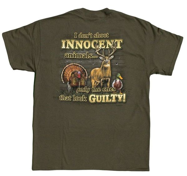

buckwear mens i dont shoot innocent animals t-shirt