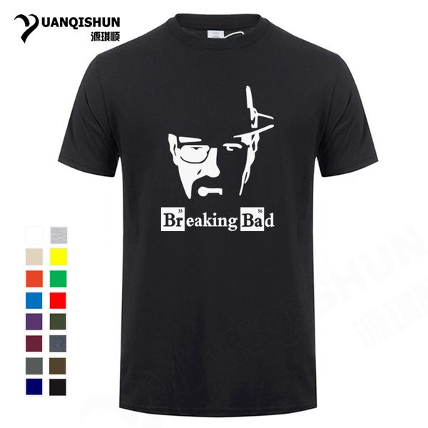 

16 colors 100% cotton o-neck breaking bad men t shirt short sleeve heisenberg print t-shirt fashion mens tees xs-3xl