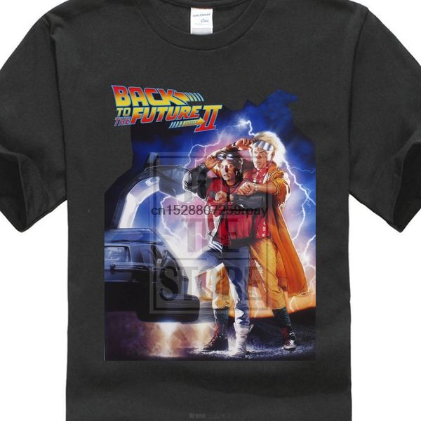 

back to the future men poster тенниска x large black rockabilia