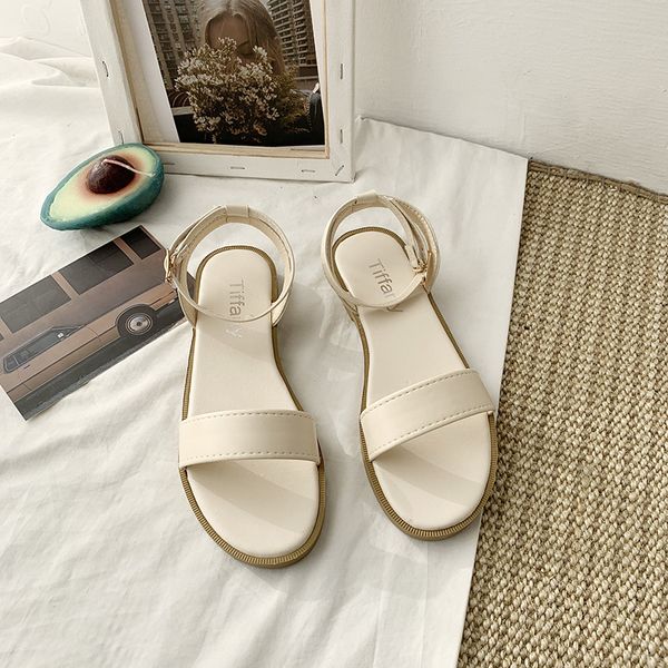 

2020 summer women shoes low heels ladies sandals peep-toe fashion women sandals woman summer shoes non-slip beach nvlx66, Black