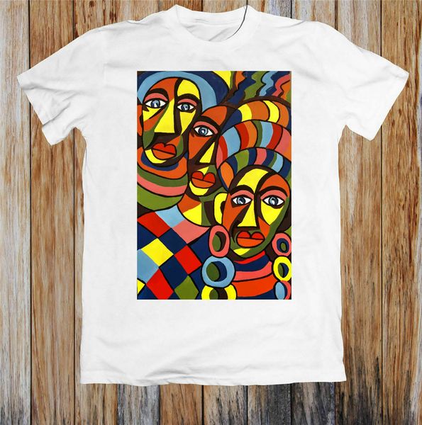 

african art design t shirt white streetwear casual tee shirt