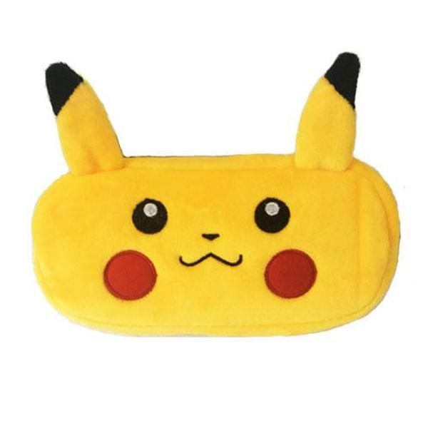 

1 pcs kawaii cartoon plush totoro pencil case for boy girl stationery pouch school cute handle pencilcase pencil bag box