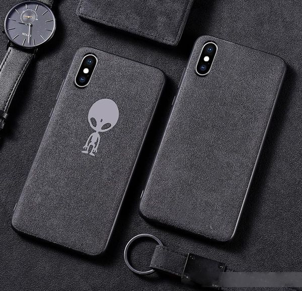 

10pcs luxury velvet leather full cover phone case cover for iphone x/xs/xr samsung s9/note 9 back cover