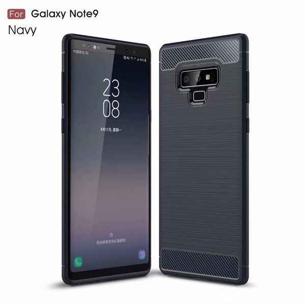 

carbon fiber texture slim armor brushed tpu case cover for samsung galaxy note 9 note 8 j4 2018 j6 2018 p20 pro p20 plus 100pcs/lot