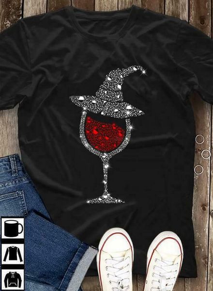 

drink wine halloween men t-shirt s-3xl streetwear funny tee shirt