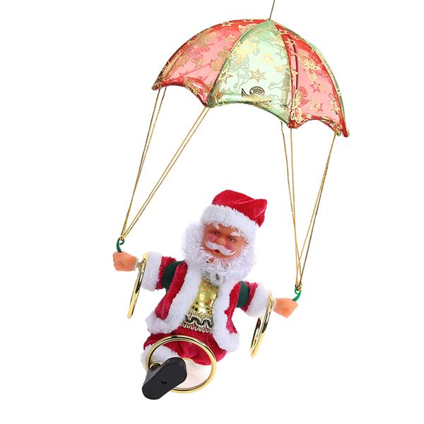 

christmas decoration creative skydiving santa claus parachute electric toy