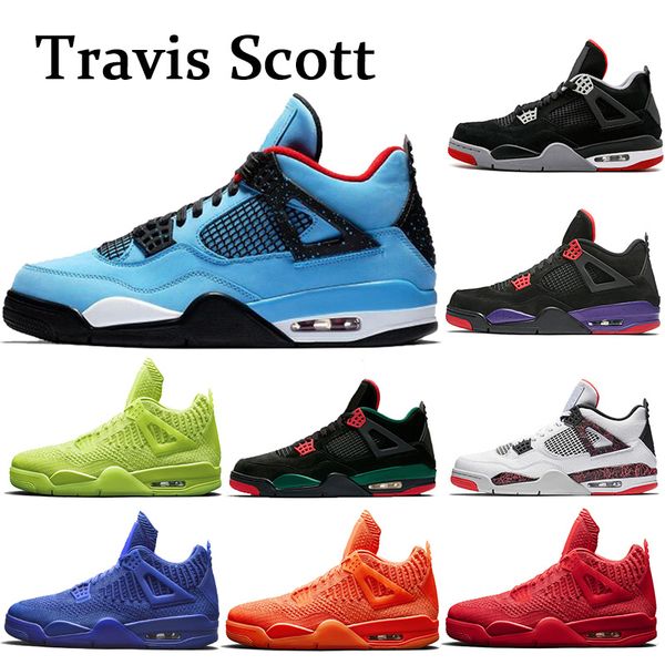 

qaulitys 4s new bred white cement cactus jack toro basketball shoes mens jumpman 4 tattoo fire red singles day sneakers large us 5.5-14, Black