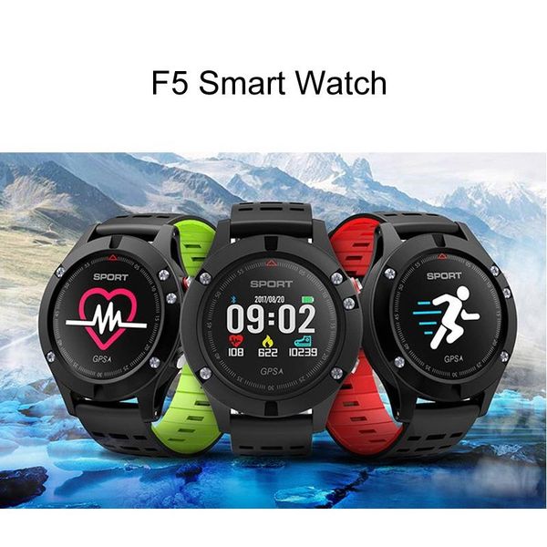 

fashion f5 mult-function waterproof gps sport smart watch support sleep monitor pedometer for android ios