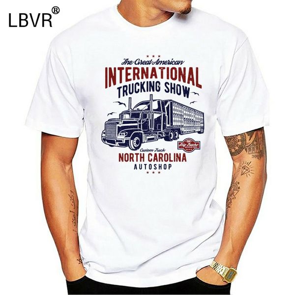 

vintage грузовик тенниска men international грузоперевозки показать tee ретро с коротким рукавом хлопок trucker футболку северная каролина а