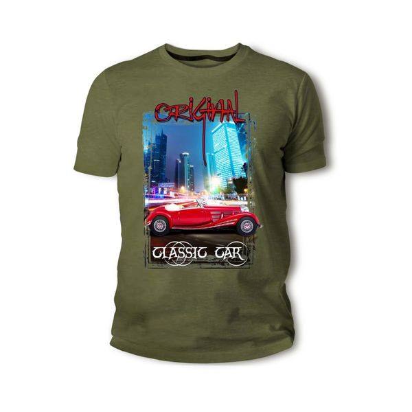 

american classic muscle car 500k cabriolet pink rot auto2018 fashion short creative printed men's tee customize tee shirts