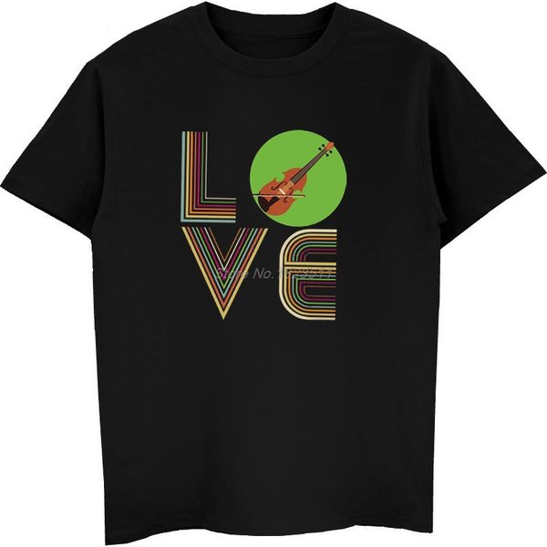 

men short sleeve o-neck cotton mens music t-shirt love violin instrument birthday gift festival t shirts hip hop tees
