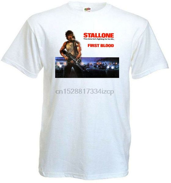 

first blood v8 t-shirt white poster all sizes s-3xl new t-shirt men fashion t shirts tee new 2018 summer plus size