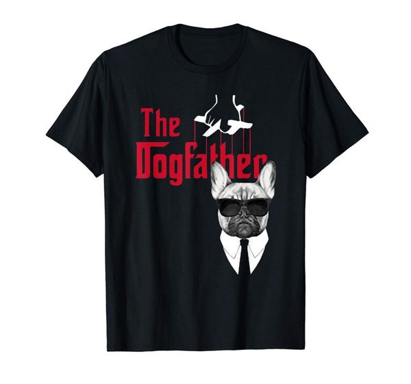 

the dog father french bulldog funny dog shirts 2019 fashion funny clothing casual short sleeve casual men's slim tees shirts