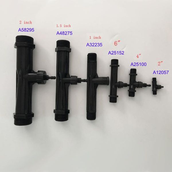 

pvdf 1/4, 1/2, 3/4, 1, 1.5, 2 venturi ejector to mix ozone with water with built-in anti-back flow valve + ing