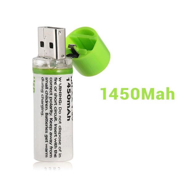 

1pcs aa battery nimh aa 1.2v 1450mah rechargeable battery ni-mh usb aa 1450mah micro usb charging batteries