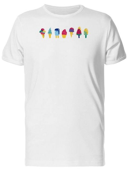 

красочный набор мороженых мужских tee -image по new unisex смешной футболочки