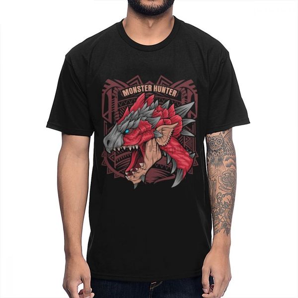 

monster hunter rathalos mhw майка мужской крутая игра дизайн tee shirt s-6xl хлопок круглый воротник футболки
